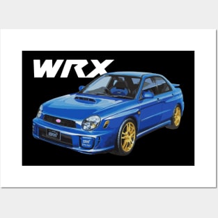 Subaru Impreza WRX STi GDB Bugeye 2001 JDM Posters and Art